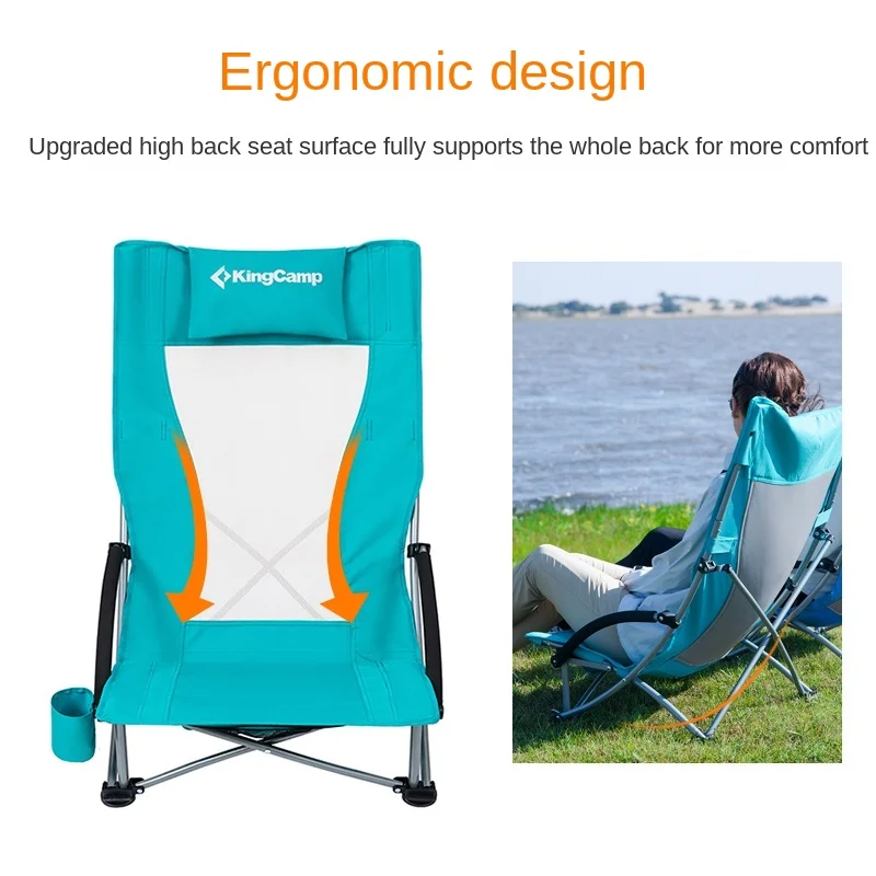 구매 높은 품질 야외 의자 접는 의자 낚시 의자 휴대용 캠핑 의자 인체 공학 높은 다시 비치 의자 통기성