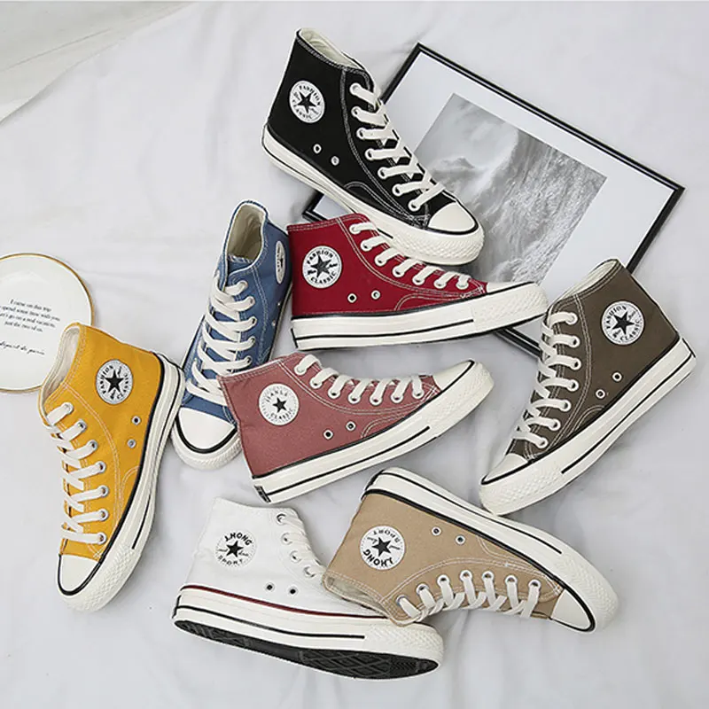 Новинка весны 2020 года парусиновые туфли простые однотонные кроссовки модные