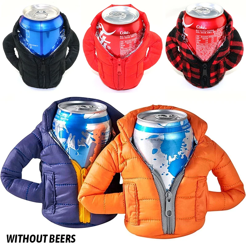 

Beverage Jacket Insulated Can Cooler Beer Insulation Hide a Beer Can Thermocoolers Beer Clothes Beer Jacket for Beer Cola Drinks