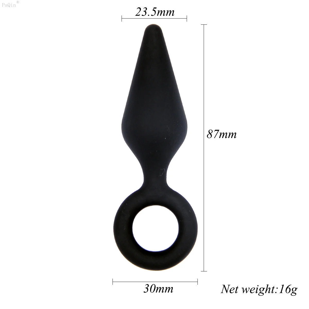 Анальная пробка для начинающих черный водонепроницаемый силиконовый массажер