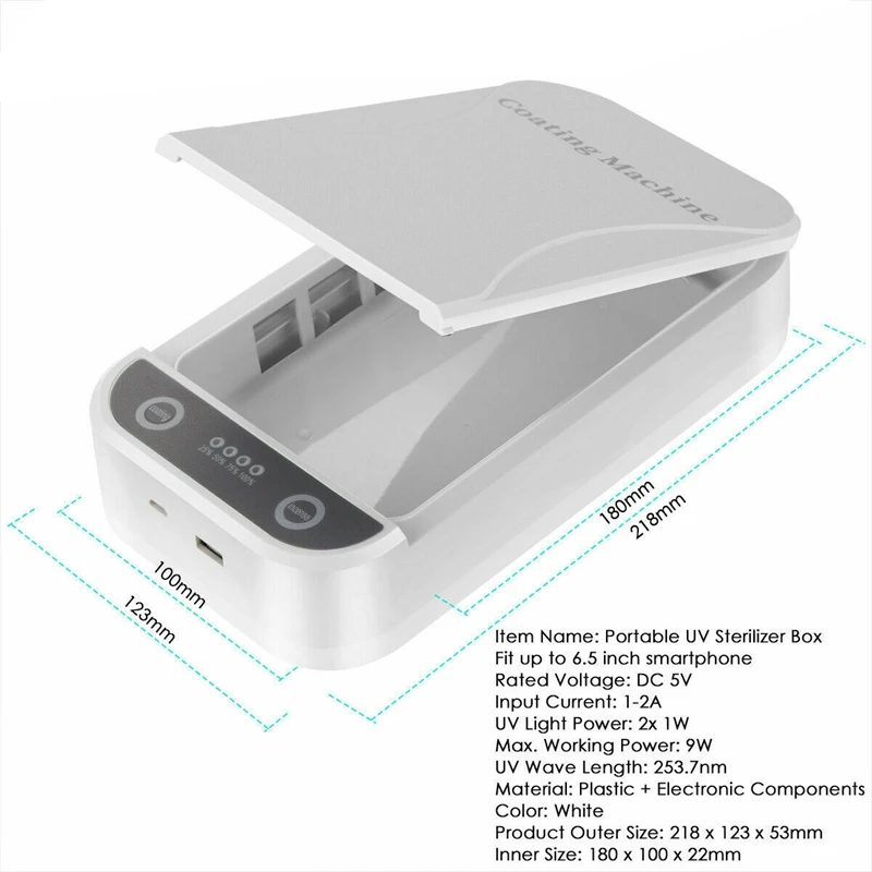 Переносной УФ светильник для телефона стерилизатор сотового дезинфицирующее