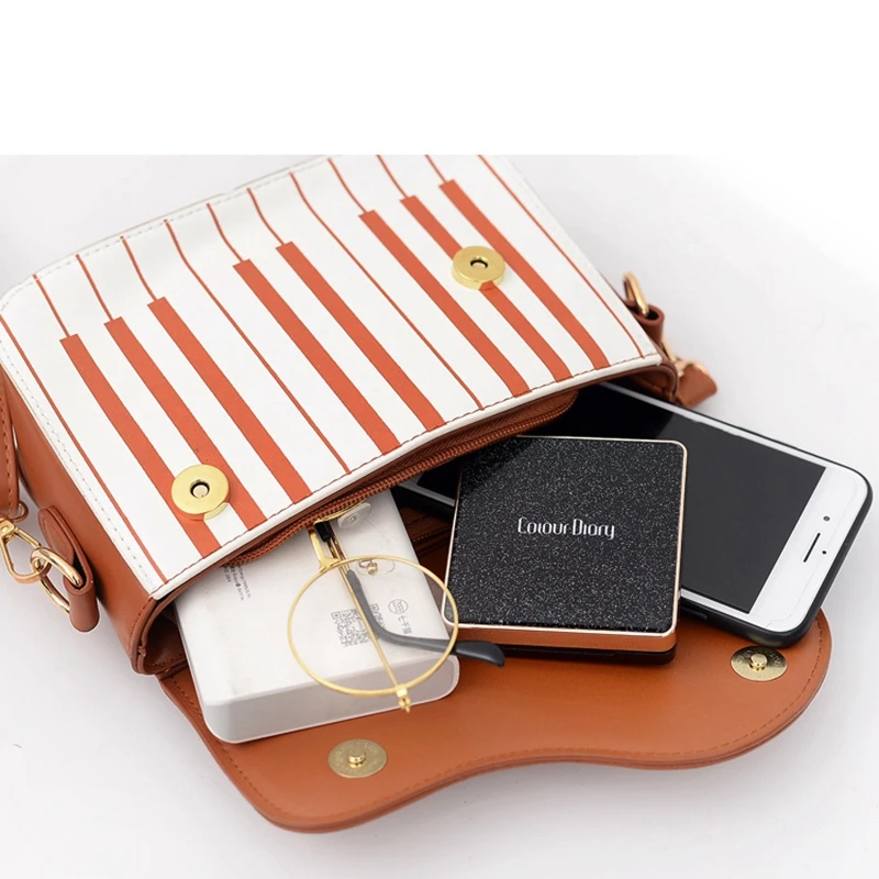 Weysfor Piano Pattern Shoulder Bag Handbags Women Crossbody Bags Ladies Sling Messenger Bag Pouch Totes Women Flap Bag