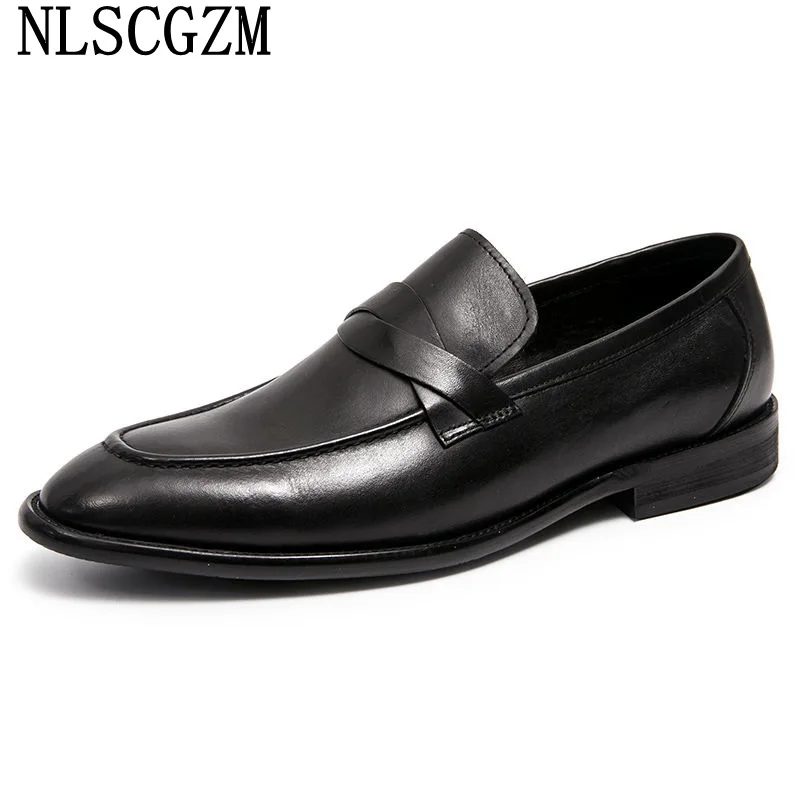 

Classic Loafers Men Dress Shoes Italian Business Shoes Men Leather Shoes for Men Office 2023 Sapato Masculino мужская обувь