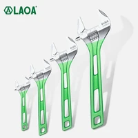 laoa large opening adjustable wrench light spanner multifunctional bathroom pipe wrench 6 12 inch plumbing repair hand tools