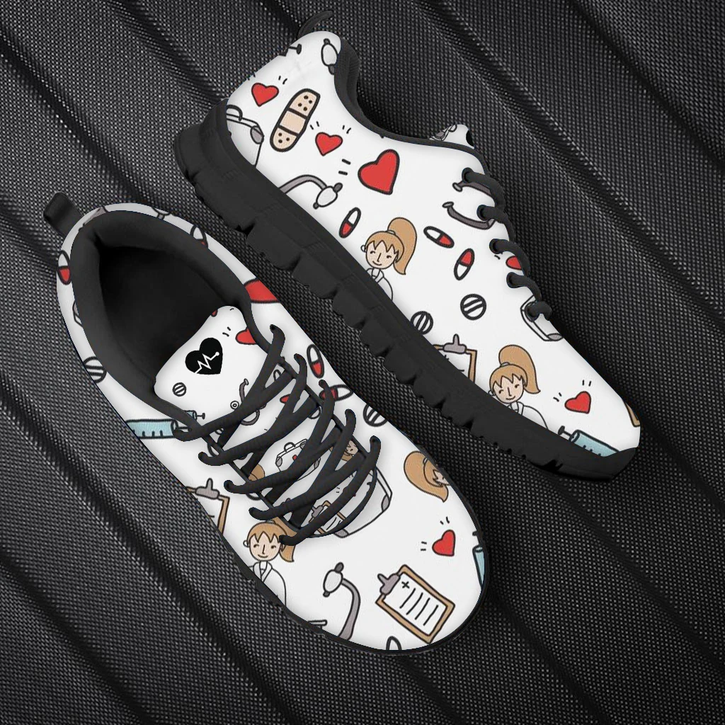 

Nurse Shoes Women Cartoon Pattern Casual Outdoor Footwear Medical Flats Shoe Brand Customizable Sneakers Lightweight Men loafers