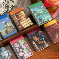 50pcsbox stationery decoration sticker retro movie sticker collage card scrapbook diy diary phone photo album sticker label
