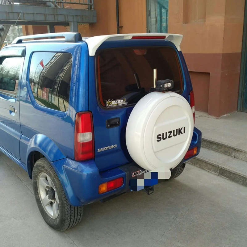 Грунтовка ABS Задняя Крышка багажника куда крыла Спойлер для Suzuki Jimny 2007-2016 с