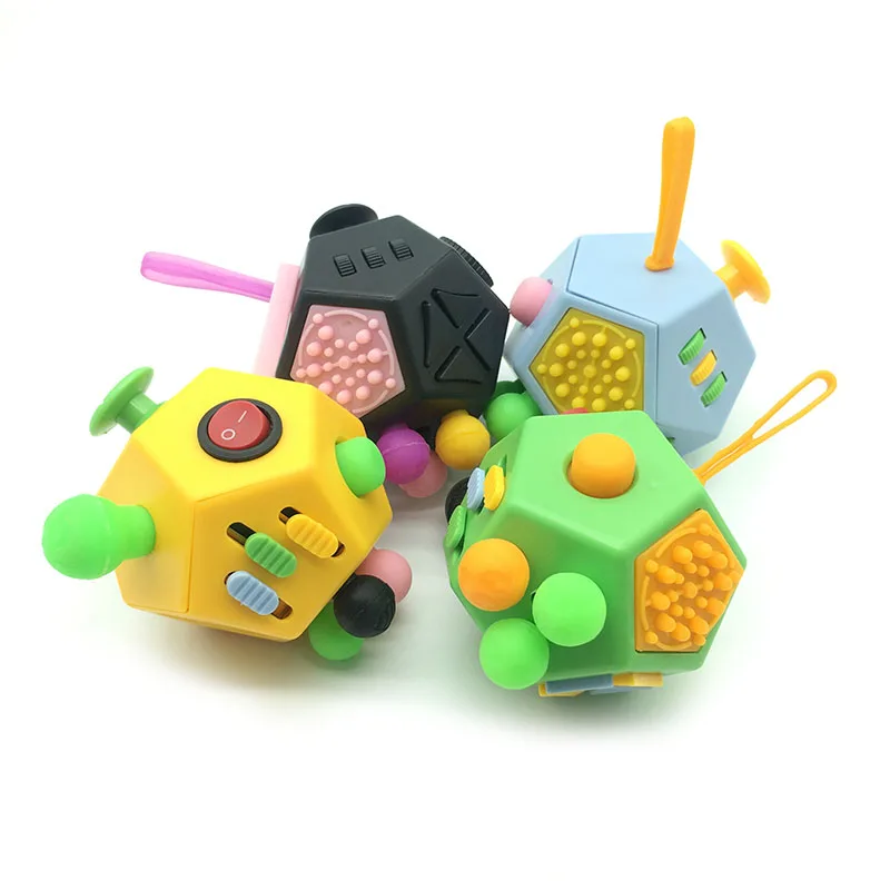

New Fidget Toys 12-Sided Cube Simple Dimple Stress Relief Children Gifts Educational Antistress Relax Hand Autism Decompression