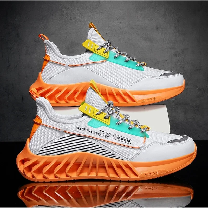 

Men's Breathable Air Maxs Lightweight Basketball Shoes White Thick Sole Shoes Men's Casual Shoes 2021