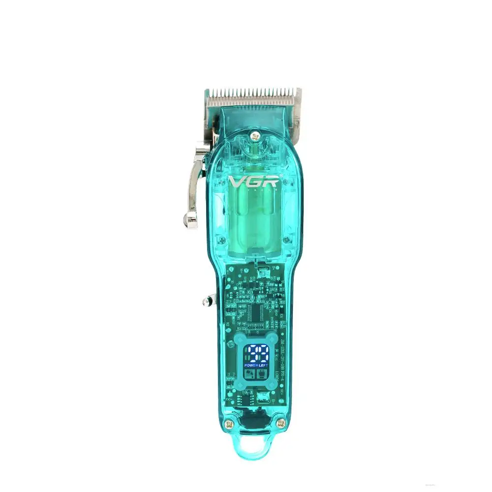 

Новая прозрачная машинка для стрижки волос с цифровым дисплеем VGR, перезаряжаемая электрическая машинка для стрижки волос с градиентом, маш...