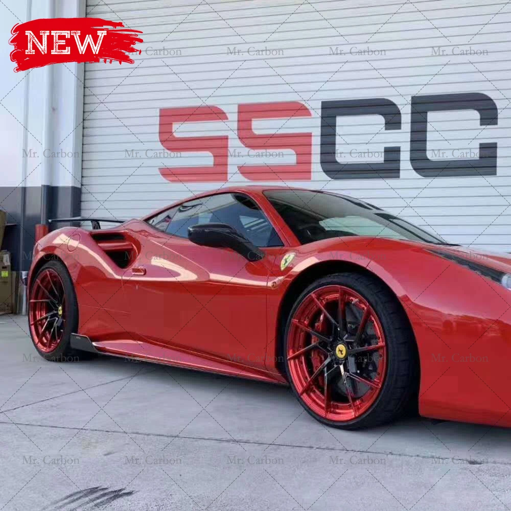 Карбоновая боковая юбка для FERRARI F12 BERLINETTA 2013-2015 модель DMC из углеродного волокна