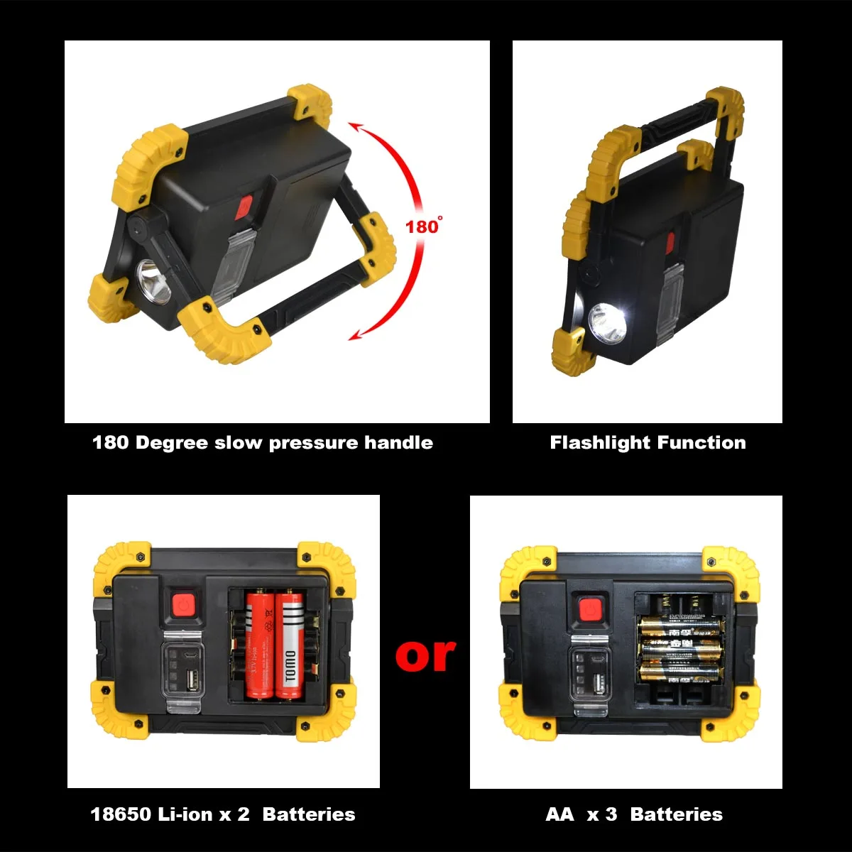 Светодиодный сигнальный фонарь портативный Рабочий светильник для палатки с COB