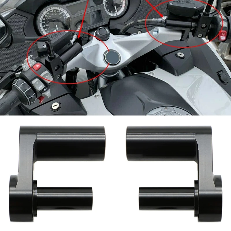 

For BMW R1200RT R1250 RT R1200 R1250 R1250RT Motorcycle Adjustable Handlebar Risers Kit 1.625" Back Move Mount Clamps CNC
