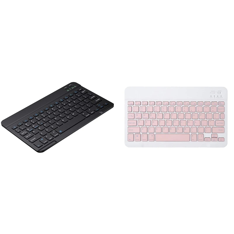 

10-Inch Bluetooth Wireless Keyboard, Suitable for Tablet, Mobile Phone, Laptop, Desktop