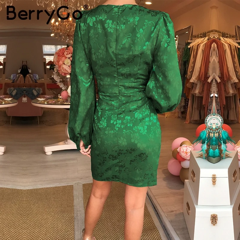 Simplee сексуальное платье с v образным воротом Короткие вечерние платья для женщин