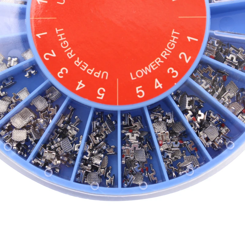 400Pcs/Pack Dental Orthodontic Bracket Upper And Lower Mini ROTH/Mbt 022 Slot Ultra Thin Metal Brackets Braces Dentistry Product