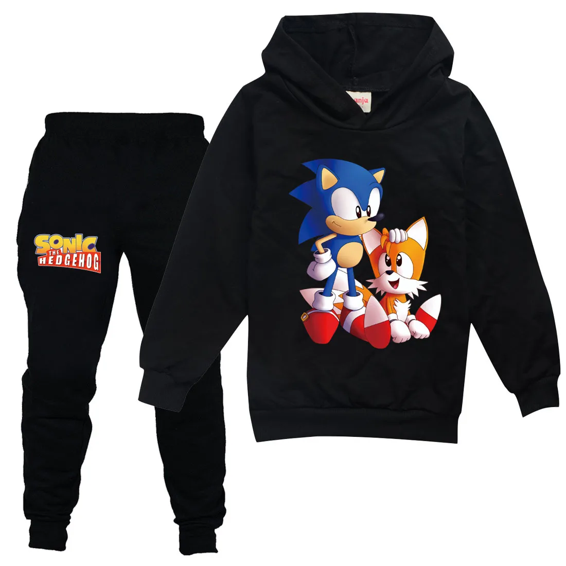 

2-16Y Kids Sonic The Hedgehog Clothes Set Fashion Boys Hoodies Harem Pant 2Pcs Jogging Suit Spring Fall Casual Girls Outfits