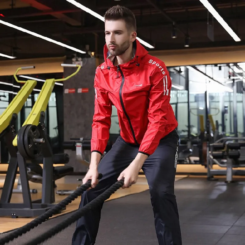 

2021 Sports Sauna Suits Women Men Sportswear Set Gym Clothing Heavy Duty Weight Loss Fitness Running Workout Outfit Lovers