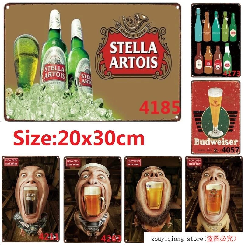 Винтажные жестяные знаки для украшения стен 20x30 см|Таблички и знаки| |