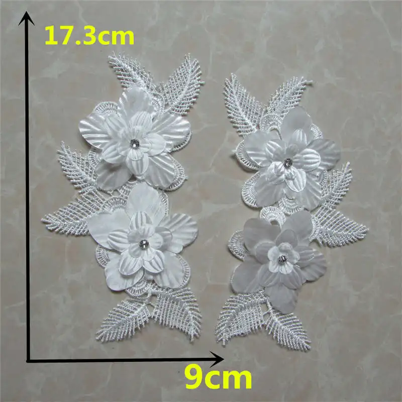 white Flower Белая аппликация из Красного кружева Venise кружевной отделкой Ткань Ремесло Вышивка Шитье свадебное платье украшения одежды мешок аксессуар, шляпа - Цвет: white Flower