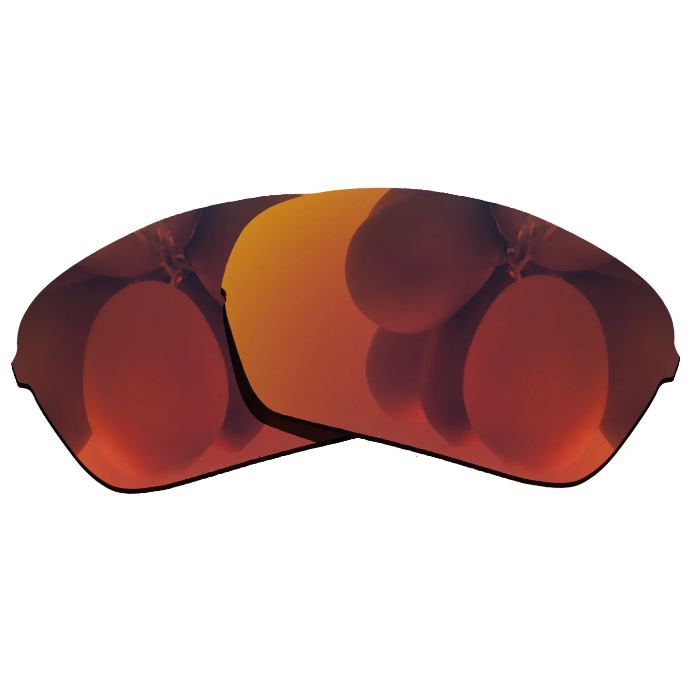 

Оранжево-красные зеркальные поляризованные Сменные линзы для оправы солнцезащитных очков Half X 100% UVA & UVB