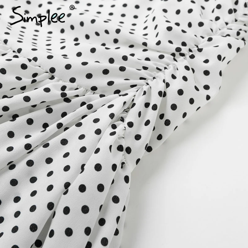 Женское платье Simplee с квадратным вырезом 2019 летние женские короткие вечерние