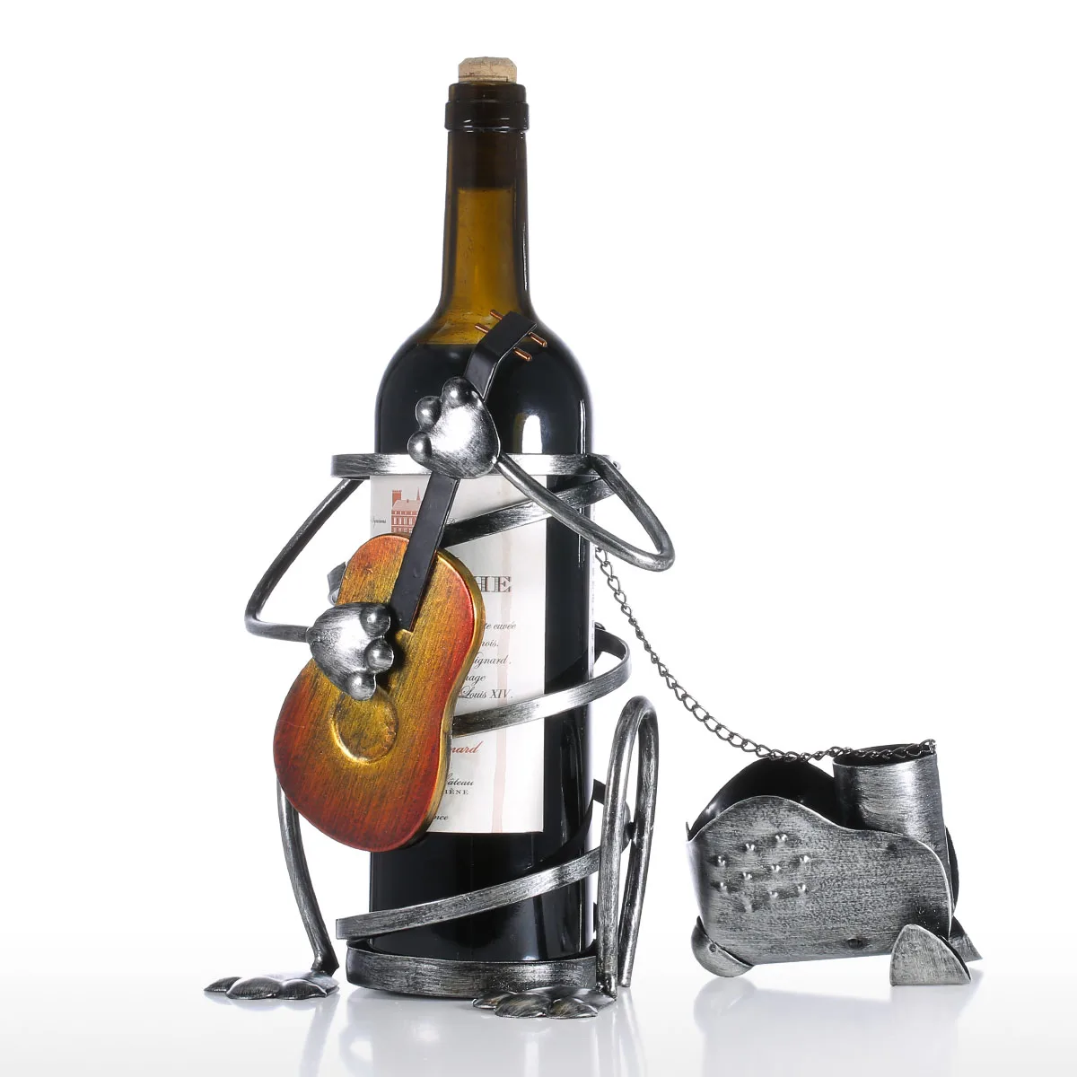 Винная стойка с саксофоном железная фигурка животного искусственная музыка
