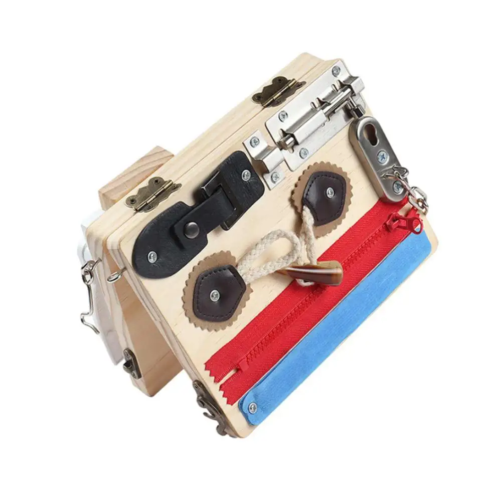 

Kids Montessori Toys Baby Sensory Toys Buckle Training Essential Educational Sensory Board For Toddlers Ntelligence 2021