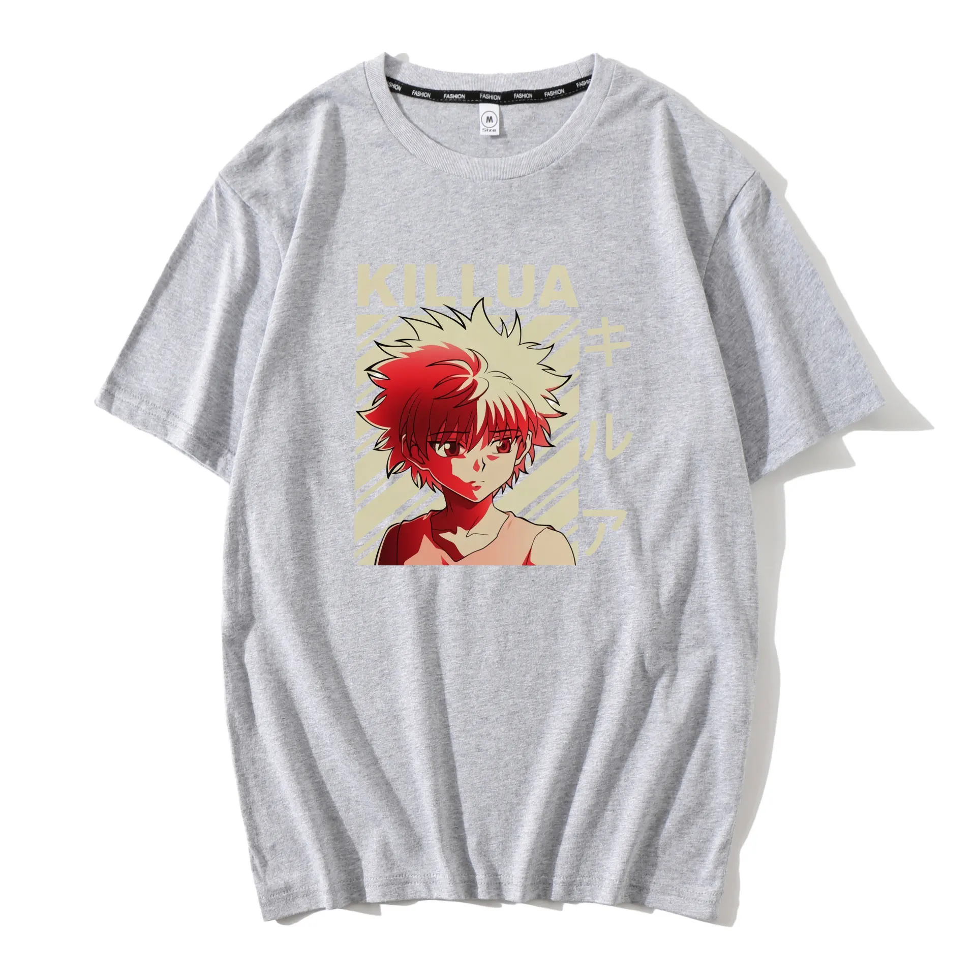 

Kawaii Hunter X Hunter Tshirt Men Short Sleeve Killua Zoldyck T-shirt O-Neck Fitted Soft Cotton Anime Manga Tee Shirt Clothes