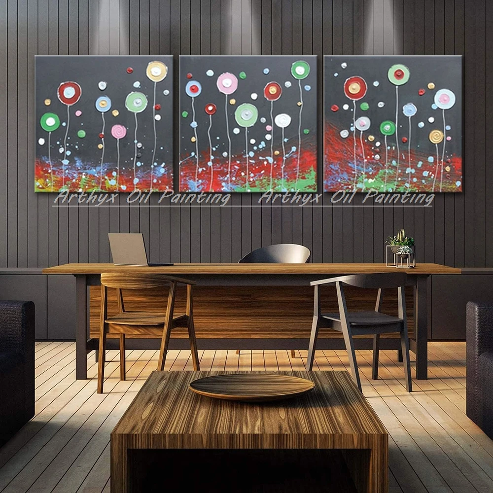 

Arthyx Hand Made Modern Abstract Decorative Canvas Oil Paintings Wall Art Picture For Living Room Home Decotation As Unique Gift
