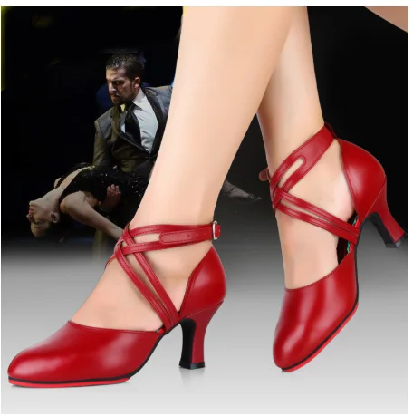 Атласные туфли для танцев с закрытым острым носком латинских бальных девочек
