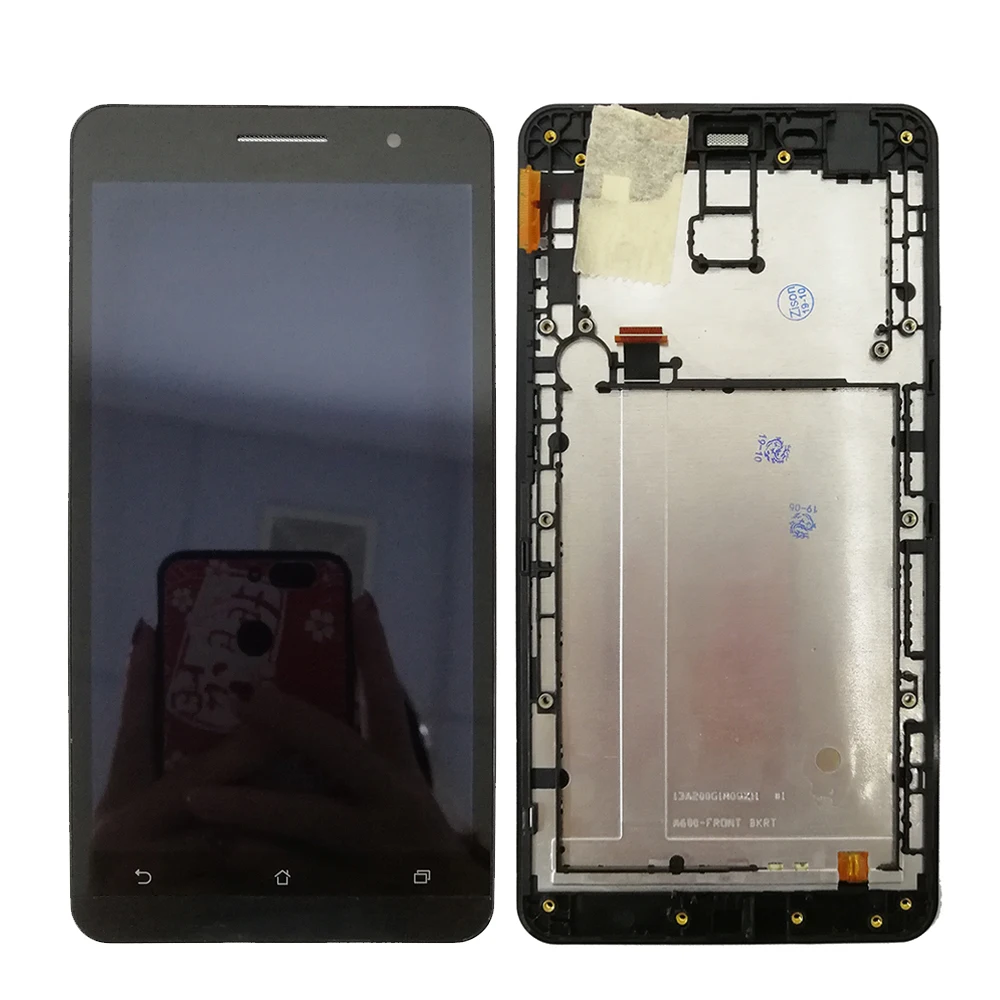ЖК дисплей с рамкой для ASUS Zenfone 6 A600CG A601CG T00G Z002 полный экран дисплея Сенсорная