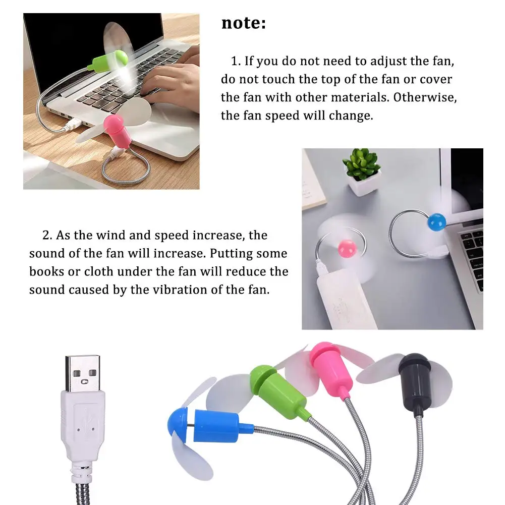 Мини USB вентилятор гаджет гибкий и подходит для ноутбук laptop персональный