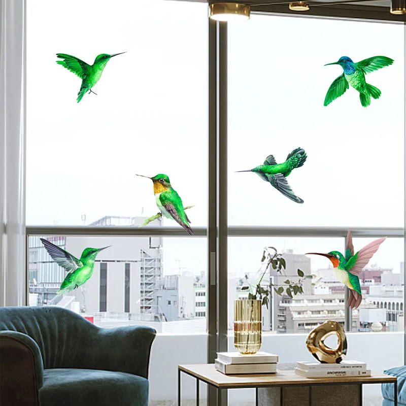 

Bird Anti-collision Warning Sticker 3D Static Sticker Glass Sticker Glue-free PVC Film Window Film 2021 New