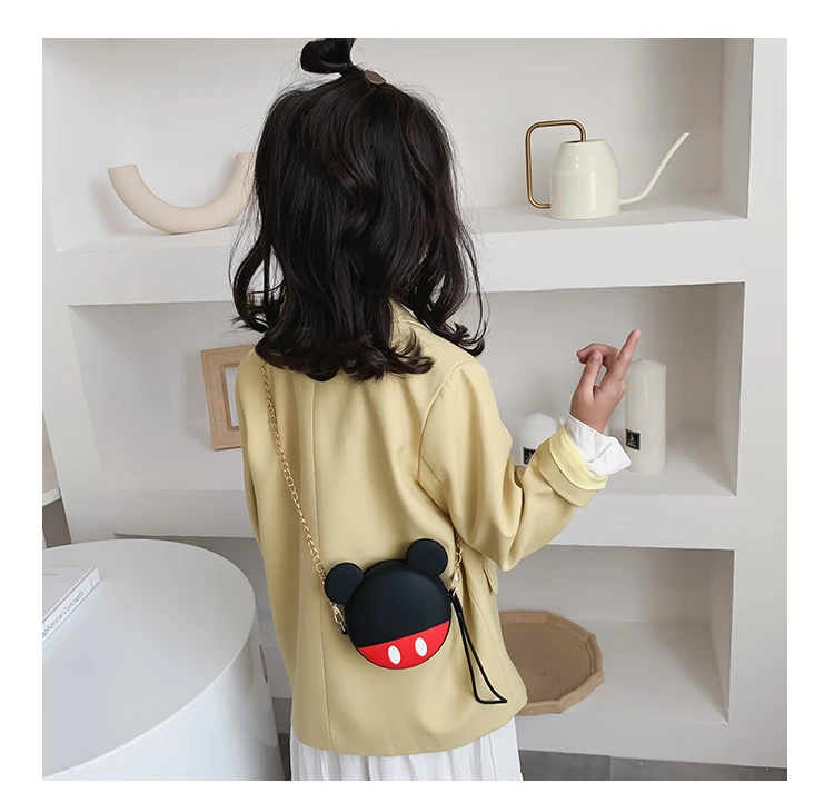 Женская сумка Минни Микки Маус Модный Круглый кошелек для мелочи кредитница