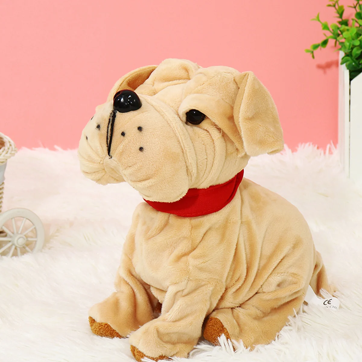 Электронная собака робот Детская плюшевая игрушка Звуковое управление