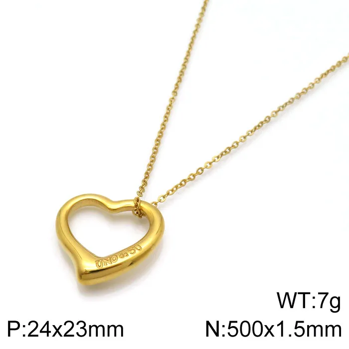 Ожерелье для мужчин и женщин ювелирное изделие из нержавеющей стали золотого