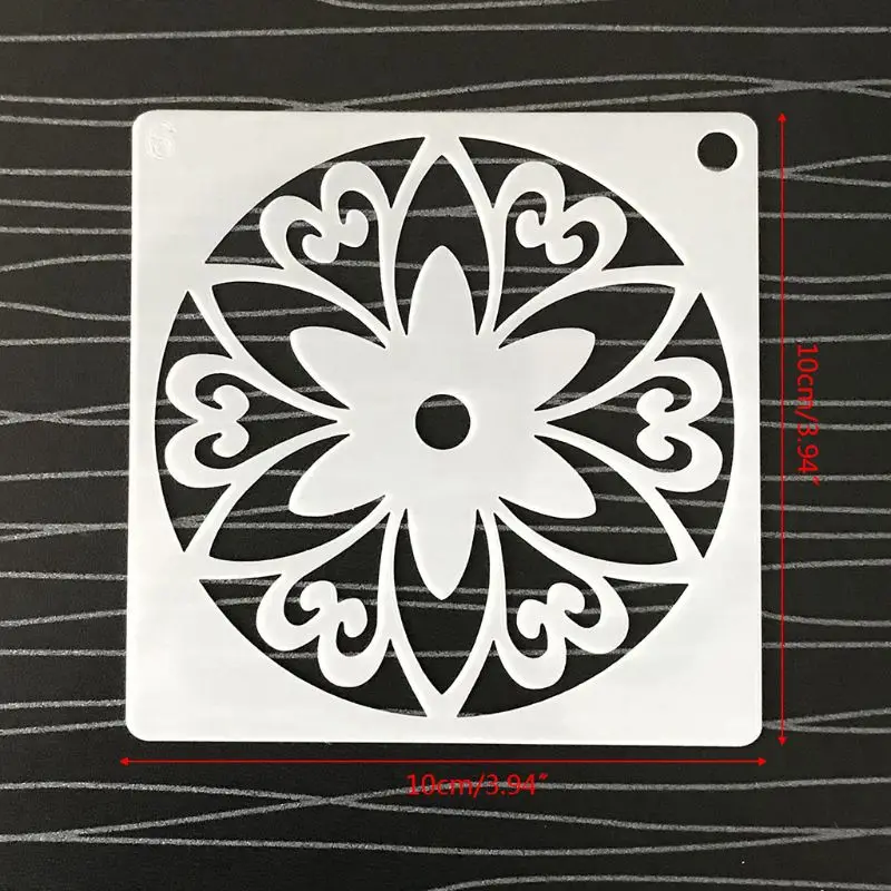 

48pcs/set Mandala Stencils DIY Painting Scrapbook Coloring Embossing Album Decorative Template