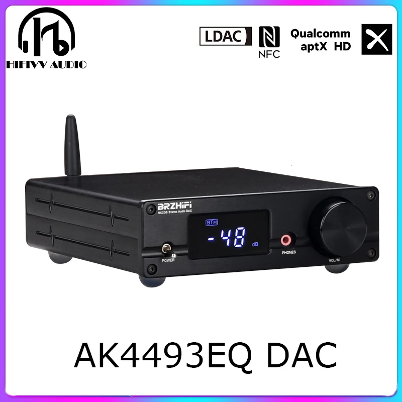 HIFI AK4493 AK4493EQ CSR8675 Bluetooth совместимый цифровой аудио декодер DAC Поддержка USB XMOS XU208