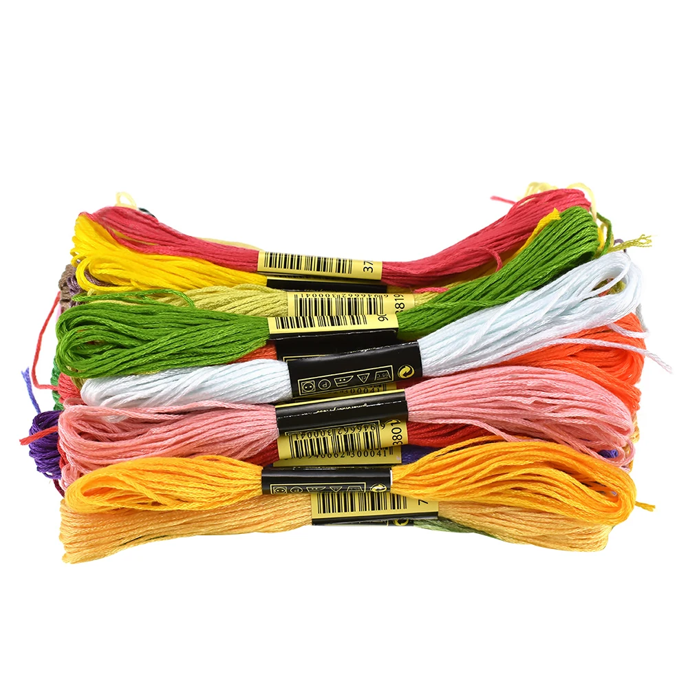 

50 Color Starter Cross Stitch Set Threads Embroidery Kit Craft DIY Tools Tool Kit Cotton Embroidery Floss 2