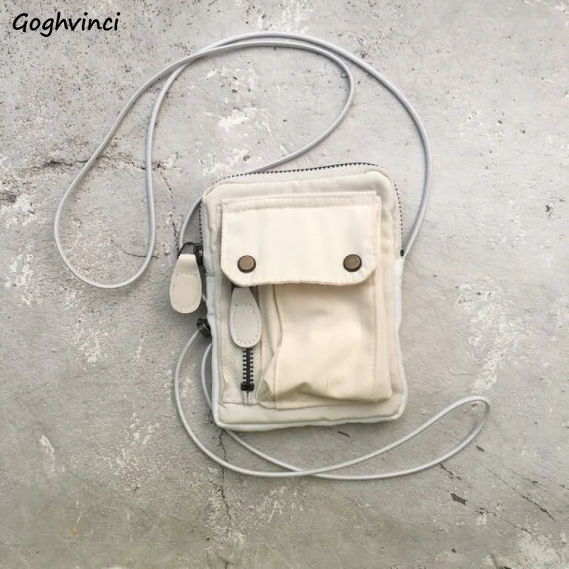 

Сумки через плечо для женщин Harajuku с маленькой защелкой, все-матч в винтажном стиле для улицы и досуга унисекс телефонные чехлы, на каждый ден...