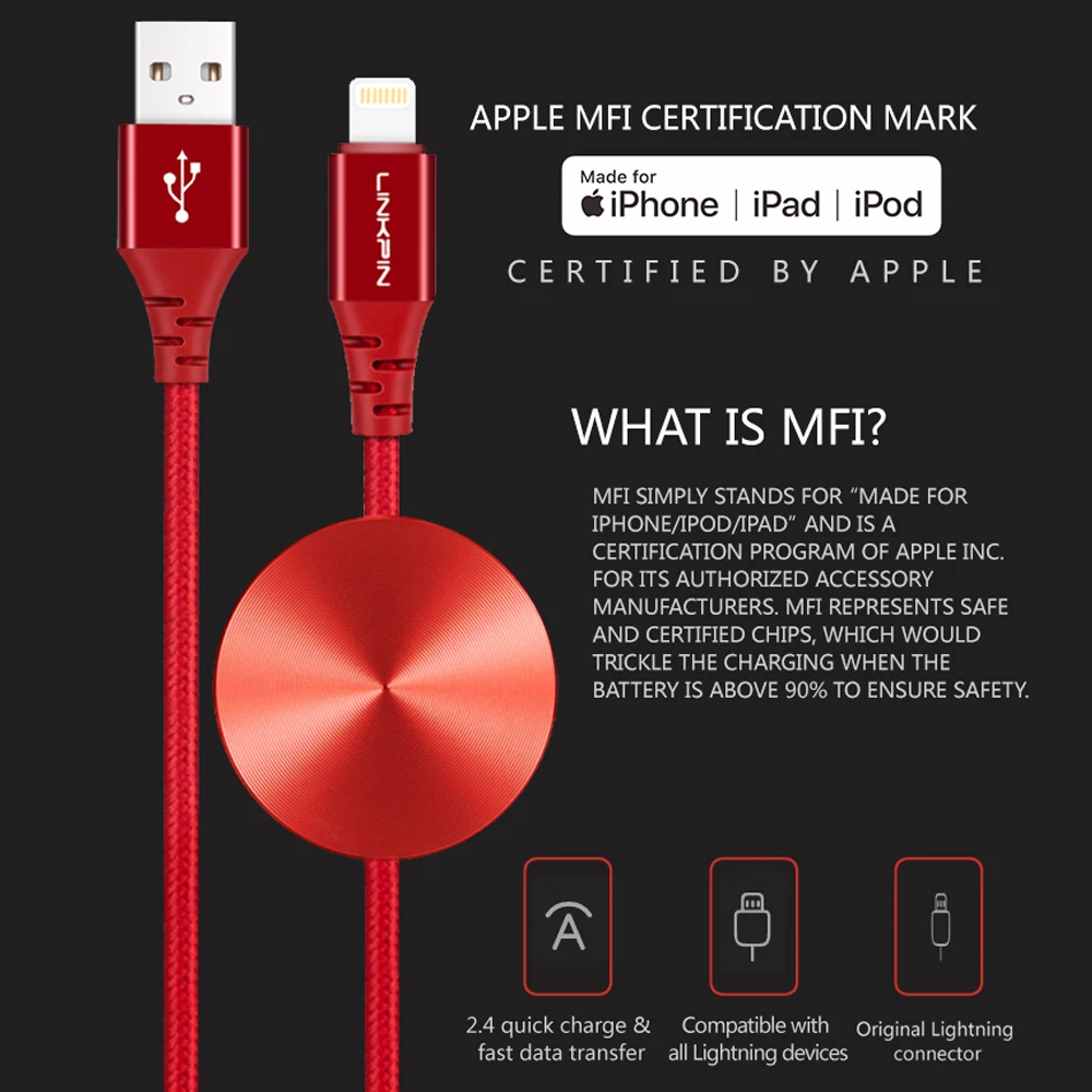 LINKPIN USB кабель для iphone 11 pro max Xs Xr X 8 7 6 plus 6sipad air mini 4 Быстрая зарядка s зарядного