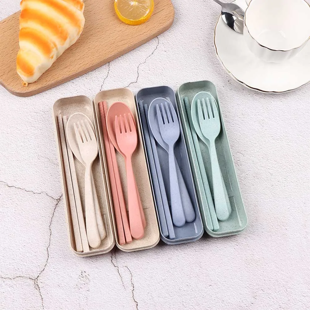 3 шт./компл. набор столовых приборов портативные столовые приборы для взрослых