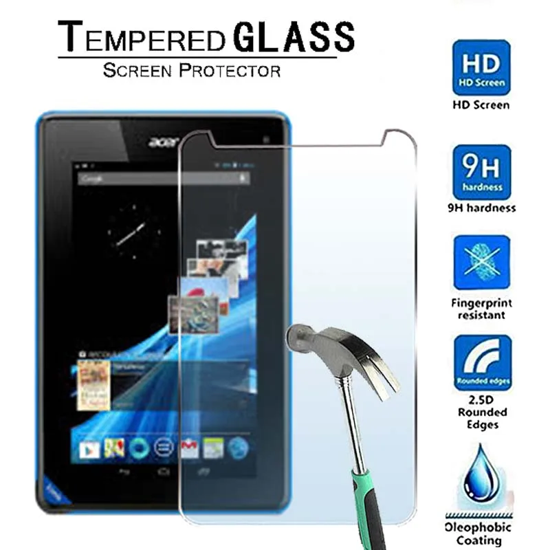 

For Acer Iconia B1-A71 7"-9H Premium Tablet Tempered Glass Screen Protector Guard Cover