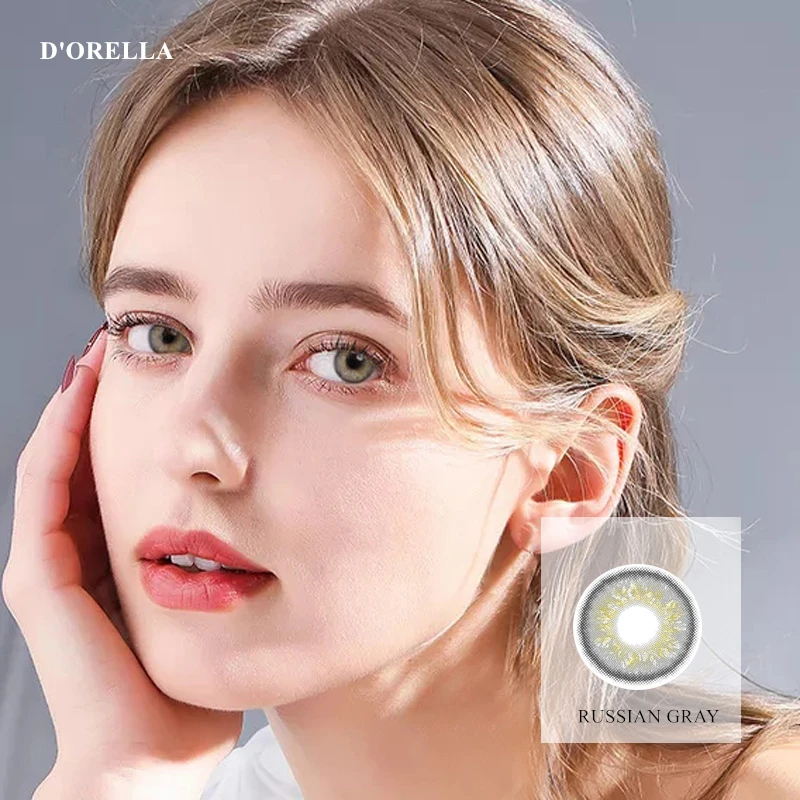 

D'ORELLA 1 Pair(2pcs) RUSSIAN GIRL Series Coloured Contact Lenses for Eyes Cosmetic Contact Lens Eye Color