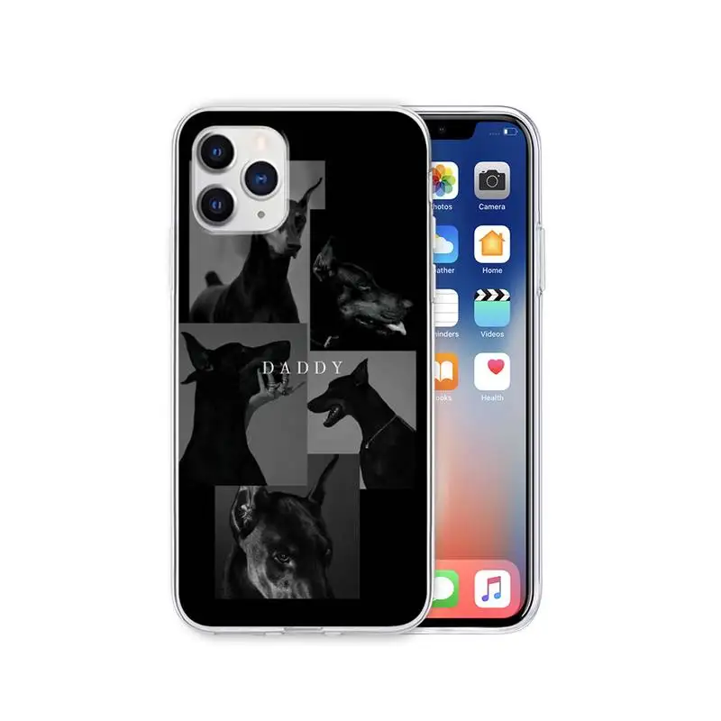 Чехол для телефона с изображением животного таксы добермена собаки IPhone 12 11 Pro Max Xs