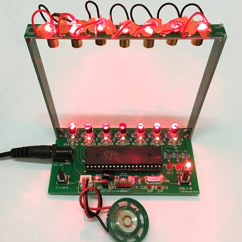 

51 SCM Laser Harp Electronic Organ Piano The Music Box Puzzle Technology DIY Kit Drop Shipping