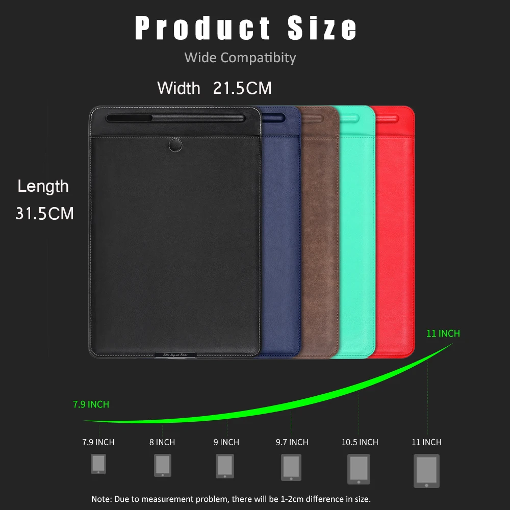 Полиуретановый чехол для ipad Pro 10,5, Сумка с карандашом, Чехол для ipad 9,7 Air 3 2 1 Pro 11, подставка для ipad 10,2