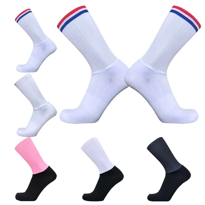 

Road Team Aero Socks Sports Profession Compression Cycling Socks Men Women Bike Bicycle Anti Slip seamless Calcetines Ciclismo