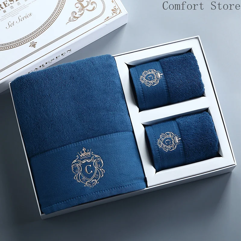 Роскошное банное полотенце для отеля набор из трех предметов Хлопковое взрослых